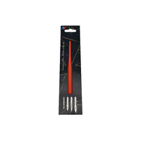 Stylo plume de luxe personnalisé avec calligraphie, 4 pointes, pointe en acier inoxydable, corps en plastique, largeur d'écriture de 1,2 mm, utilisation au bureau, croquis, dessin