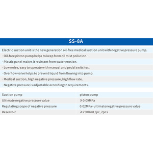Sistema de Bomba de Vacío por Succión Eléctrica Ss-8A, 2000 ml, Doble Botella, Estilo Carrito, Grado Hospitalario, Certificado CE - Product Image 4
