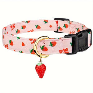 Nuevo <span class=keywords><strong>Collar</strong></span> de mascota con estampado de frutas y verduras, <span class=keywords><strong>Collar</strong></span> de cuello de perro ajustable sin asfixia para arena para perros y gatos - Product Image 1