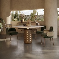 Chaise de restaurant en bois massif tressé en rotin, style nordique moderne, avec revêtement en velours, ensemble de chaises de café et de restaurant pour la détente