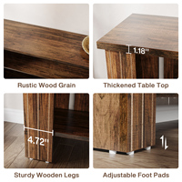 Tribesigns 70.9 "Table console extra longue Table de canapé en bois à 3 niveaux derrière le canapé Table d'appoint d'entrée de ferme pour le salon