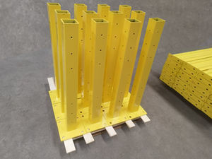 חם מוכר קריסת פלדה חם מגן מלגזה מעקות מחסן מסילות רכבת מתכת מחסומי בטיחות תנועה - Product Image 2