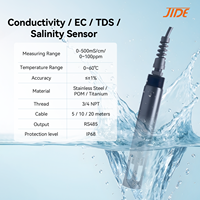Capteur de conductivité EC TDS RS485 pour l'eau, électrode TDS