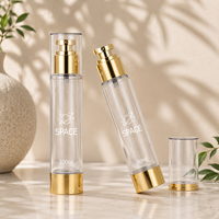 Flacon pompe micro-dose de précision AS OEM personnalisé, très vendu, fileté 0,2 CC, 15-100 ml, 34-41 mm, emballage de luxe pour sérum et essence