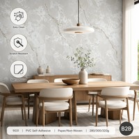 Fournisseur d'usine de papier peint en Chine, nouveau design 2026, matériau PVC pour papier peint de 1,06 mètre de large et 10/15,6 mètres de long
