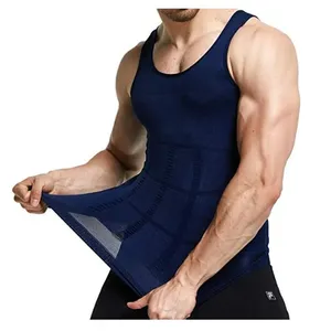 Faja <span class=keywords><strong>de</strong></span> cintura para hombre, corsé moldeador <span class=keywords><strong>de</strong></span> abdomen, camisa <span class=keywords><strong>de</strong></span> compresión, chaleco moldeador <span class=keywords><strong>de</strong></span> cuerpo, adelgazante - Product Image 4