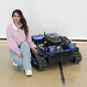 Garten Fernbedienung Rasenmäher zum Verkauf Gummi Crawler Roboter Benzin Selbst fahrend - Product Image 1