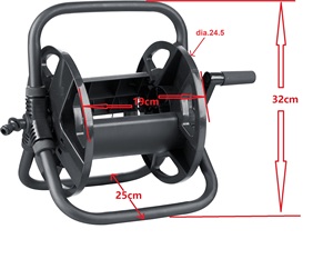 Soporte de <span class=keywords><strong>Manguera</strong></span> de Jardín con Marco de <span class=keywords><strong>Hierro</strong></span> Portátil de 15M y 20M en Color Personalizado a Precio de Fábrica - Product Image 6