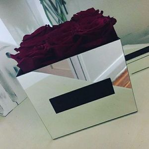 Luxury Golden Silver <strong>Mirror</strong> Acrylic Flower <strong>Box</strong> - Product Image 2
