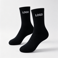 Chaussettes de sport personnalisées pour hommes, chaussettes de course à pied, de tennis, de compression, en coton, avec logo jacquard, design OEM