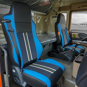 Cubierta de asiento de camión, tela de puntada roja y negra, cómoda, kit de cubierta de asiento resistente para Daf Xf Cf <span class=keywords><strong>2022</strong></span> - Product Image 5