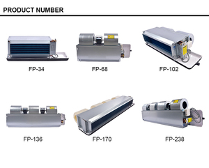 Phổ nóng và lạnh không khí ngang giấu cài đặt nước fcu đơn vị cuộn dây Quạt - Product Image 6