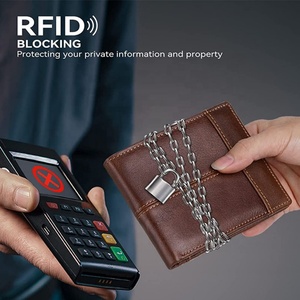 Custom Slim RFID Leather Bifold <b>Wallet</b> Organizer Slim Card <b>Holder</b> with 14 Card Slots and 2 Cash Pockets Genuine Leather <b>Wallet</b> - Product Image 2