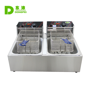 Friggitrice Elettrica Multifunzione per Pollo Fritto e Snack, Commerciale da Banco, Doppio Cilindro, Doppio Schermo, Grande Capacità - Product Image 5