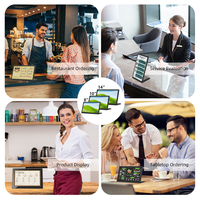 Tablette Kiosque de Commande pour Restaurant Wintouch, Écran Tactile, Tablette PC NFC, Android POS, Tablettes en Forme de L 10.1" 13" 14" 15.6" 18.5"