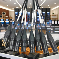 Câble audio d'éclairage de scène à 8 voies Canal de communication multicœur Veste en PVC Tresse Haut-parleur Microphone Connexion Stock!