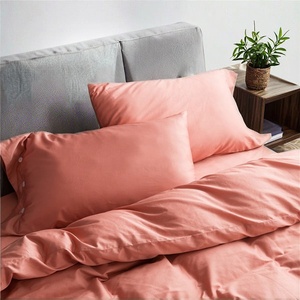 <strong>Super</strong> <strong>King</strong> <strong>Size</strong> Pure Cotton Sateen Comforter Set High Quality Solid Color Includes <strong>Fitted</strong> <strong>Sheet</strong> - Product Image 3
