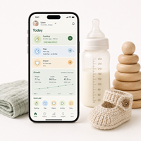 Développement d'une application de suivi de bébé fiable pour iOS et Android avec journal d'alimentation, suivi du sommeil et enregistrements de croissance LionCreate