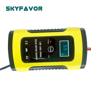 범용 <span class=keywords><strong>12V</strong></span> 자동차 배터리 충전기 <span class=keywords><strong>12V</strong></span> <span class=keywords><strong>5A</strong></span> 6A 스마트 충전기 오토바이/자동차 펄스 수리 지능형 유지 장치 탈황 충전기 - Product Image 6