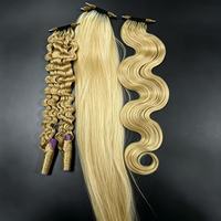 Supplier Grosir Rambut Manusia 613 Blonde Curly Wave Feathered Crochet Ringan untuk Kepang dan Ekstensi Rambut Wanita Kulit Hitam