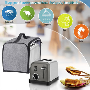 <b>Small</b> Bread Cover Storage Bag Toaster Cover with Base for 2 Slice Wide Slot Kitchen Air Fryer <b>Microwave</b> Dust Cover - Product Image 5