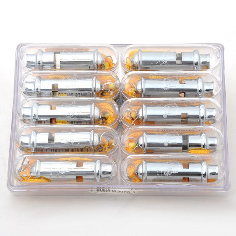 LANTRO JS Mortun - Fischietto Professionale Per Arbitro, Calcio, Pallavolo, Fischietto In Resina ABS, Colore Blu E Giallo - Foto 4