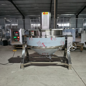50L- 600L Marmites commerciales industrielles mondiales Bouilloire électrique à vapeur en acier inoxydable avec mélangeur - Product Image 2