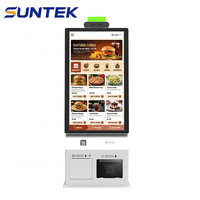 Kiosque de paiement interactif en libre-service SUNTEK SK5 21,5/27 pouces avec SDK, reconnaissance faciale, Android/Linux/Windows OS pour restaurant