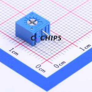 Resistencia Ajustable/Potenciómetro 3362X-1-503LF, Componente de Orificio Pasante (THT)-3P, Resistencia de 7x6.6mm, 50kOhm, 10%, 500mW, 100ppm ℃ - Product Image 1