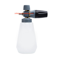 Pistolet Laveur Haute Pression de Qualité pour Lavage Auto, Ensemble Pistolet à Mousse, Canon à Mousse Neige, Entrée Pivotante, Adaptateur Auto-Bloquant et Sortie