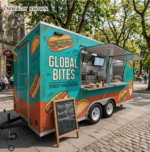 Remolque Rápido para Sándwiches, Camión Premium para Espresso, Carrito de Comida Callejera con Certificación CE - Product Image 2