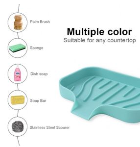 Top Seller Reusable Flexible Silicone <b>Soap</b> Rack Quick Drying Design Anti-Slip <b>Soap</b> <b>Holder</b> - Product Image 3
