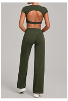 Vêtements de sport de haute qualité pour la salle de sport, pantalon de fitness taille haute, débardeur à manches courtes à séchage rapide, soutien-gorge de sport, XS, vêtements décontractés