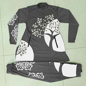 Traje de Baño Musulmán Modesto para Mujer, de Una Pieza, Corte Alto, Estampado, Talla Grande, Transpirable, Spandex/Nailon, Burkini - Product Image 1