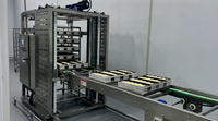 Système de chargement et de déchargement automatique de plateaux ADMF, équipement de chargement et de déchargement de plateaux, ligne de convoyage en acier inoxydable pour boulangerie, certifié CE