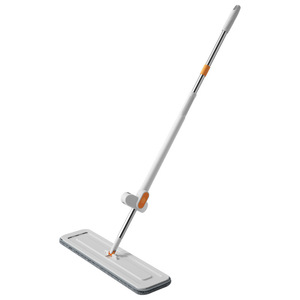 Flat Mop Microfiber Rectangular Hook And Loop Fastener For Wood Floors And Tiles Dry Wet Dual Use Hands Free Cleaning - Product Image 5