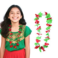 Neonglo tissu cou poitrine anneau hawaïen fête LED guirlande colliers décoration danse anneau cou poitrine couronne Leis couronne