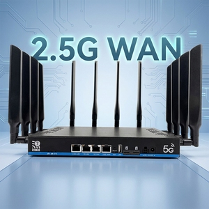 Routeur Wi-Fi <span class=keywords><strong>7</strong></span> sans fil fiable avec connectivité 5G, double emplacement pour carte SIM, Wi-Fi 6 GHz, 5,8 GHz, <span class=keywords><strong>2</strong></span>,4 GHz, OpenWRT, routeur cellulaire 4G LTE - Product Image 1