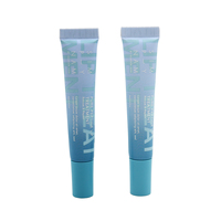 Tubes cosmétiques vides en PE mat rose, personnalisés D19mm 15ml 20ml, pour gloss et baume à lèvres, emballage en plastique