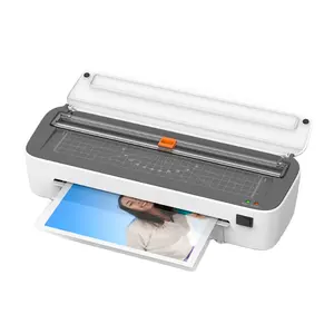 Hot Sale Hot and Cold Laminator A4 with Paper Cutter ,Puncher ,Corner Cutter and Binding Ring for School or Office using