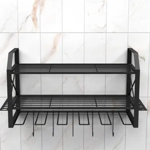 Outil de forage Étagère de rangement flottante <span class=keywords><strong>suspendue</strong></span> Organisateur d'outils électriques en métal à câble mural - Product Image 5