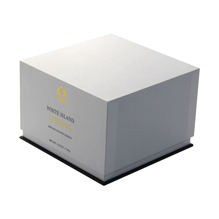 custom logo kraft paper candle gift card folding candle packaging boxes luxury gift box for candles