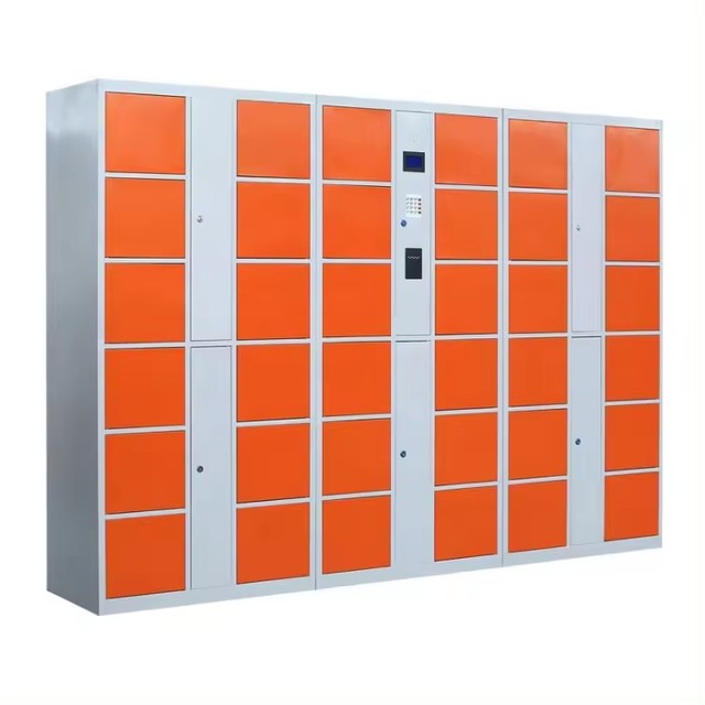 YOUBAI Outdoor Metal Smart Locker Cabinet with Key Lock Gym Express Use Intelligent Touch Screen Smart Door Locker