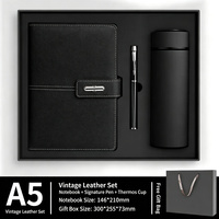 Carnet promotionnel 3-en-1 personnalisable en cuir PU A5 avec stylo et tasse – Vente en gros pour entreprises