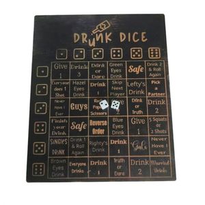 New <b>Wooden</b> Drinking Game Set Holiday Party Rules Board Customizable <b>Bar</b> Games Adults Festive Activity Wholesale - Product Image 1