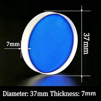 Lentille de protection laser à fibre Raytools 24.9x1.5 27.9x4.1 37x7mm en verre de silice fondue pour pièces de tête de découpe 3kW-30kW