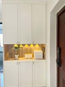 Customized Size Solid Wood <b>Shoes</b> Organizer Cabinet Eco-Friendly Home Furniture for Living Room - Product Image 6