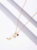 Collier pendentif fleur en acier inoxydable pour femme, collier ras du cou floral délicat, design minimaliste ajouré