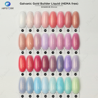 OEM Extension d'ongle à nivellement automatique Base en caoutchouc galvanique flocon d'or Constructeur de gel liquide Gel dans une bouteille pour l'art des ongles