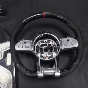 Volant en cuir haute performance personnalisé YLD GLC E S CLS <span class=keywords><strong>AMG</strong></span> W167 W177 W190 W205 W206 W213 W217 W223 en fibre de carbone pour Benz - Product Image 5